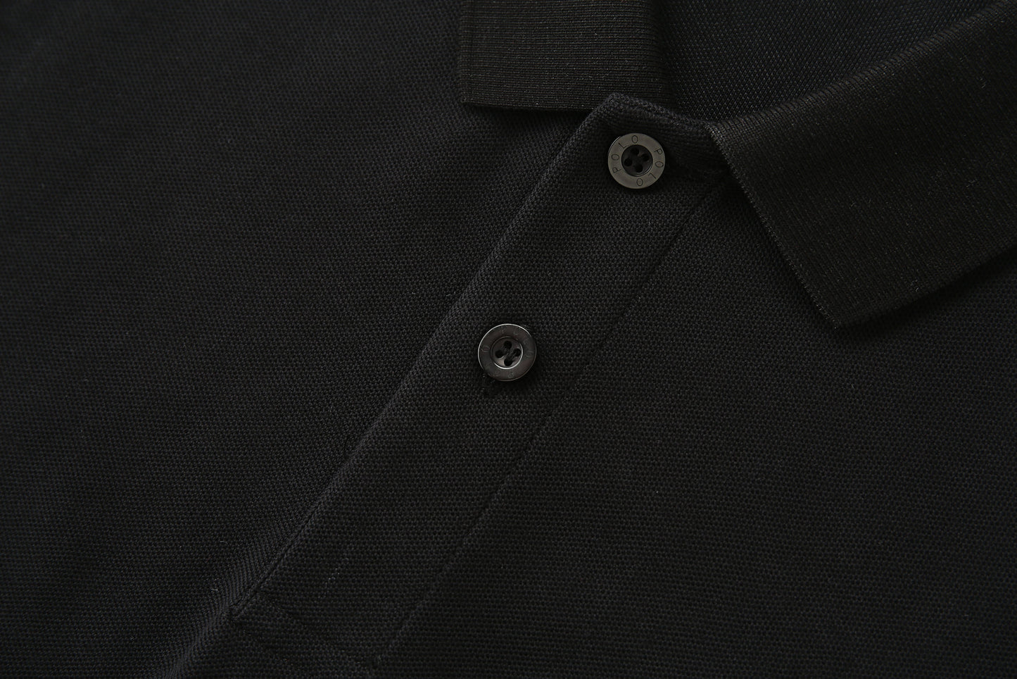 Camiseta 13614# Tipo Polo Negra Para Hombre