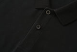Camiseta 13614# Tipo Polo Negra Para Hombre
