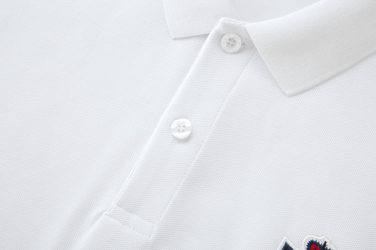 Camiseta 22551# Tipo Polo Blanca Para Hombre