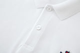Camiseta 22551# Tipo Polo Blanca Para Hombre