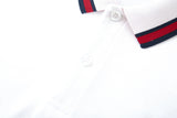 Camiseta 22464# Tipo Polo Blanca Para Hombre
