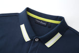 Camiseta 22464# Tipo Polo Azul Oscuro Para Hombre
