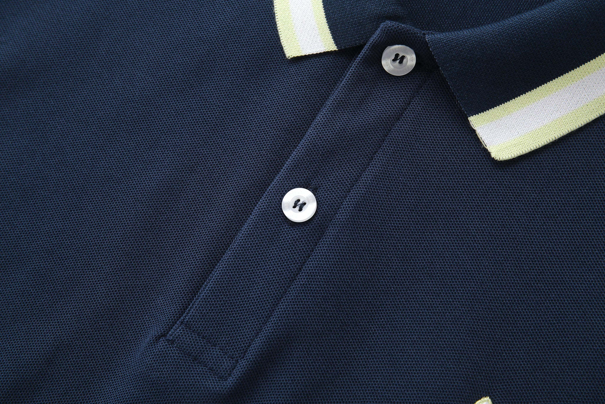 Camiseta 22464# Tipo Polo Azul Oscuro Para Hombre