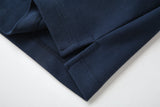 Camiseta 22464# Tipo Polo Azul Oscuro Para Hombre