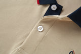 Camiseta 22341# Tipo Polo Khaki Para hombre