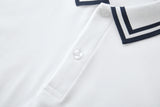 Camiseta 22361# Tipo Polo Blanca Para Hombre