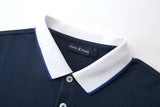 Camiseta 22340# Tipo Polo Azul Oscuro Para Hombre