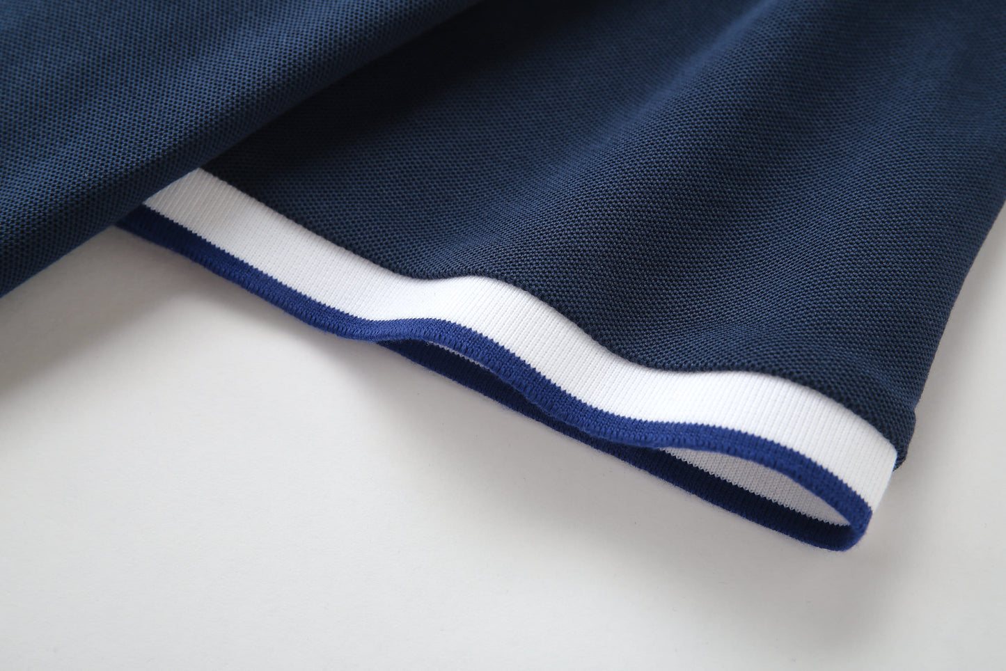 Camiseta 22340# Tipo Polo Azul Oscuro Para Hombre