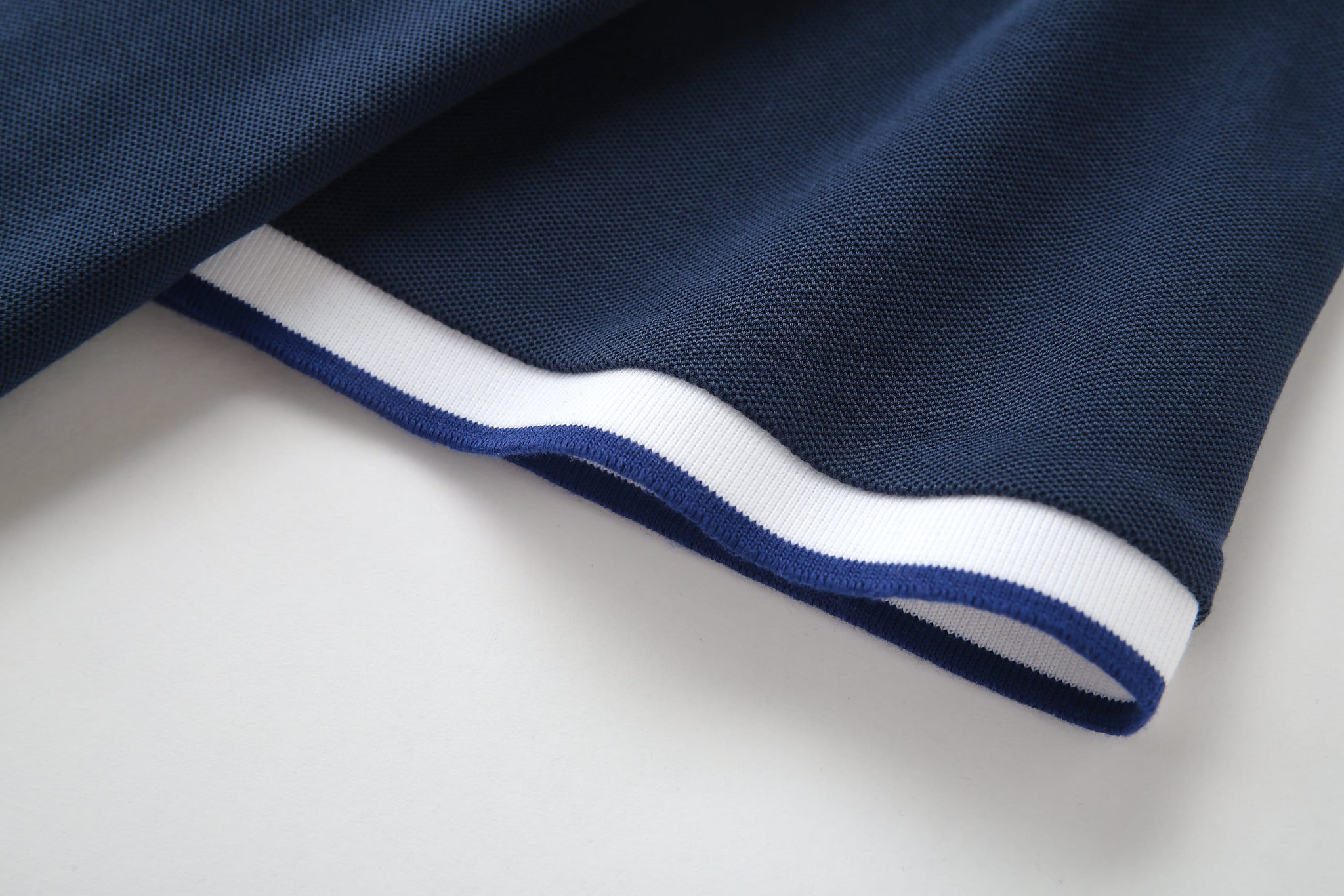 Camiseta 22340# Tipo Polo Azul Oscuro Para Hombre