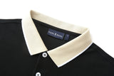 Camiseta 22340# Tipo Polo Negra Para Hombre