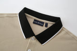 Camiseta 22340# Tipo Polo Khaki Para Hombre