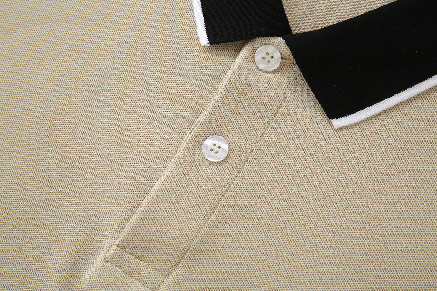 Camiseta 22340# Tipo Polo Khaki Para Hombre