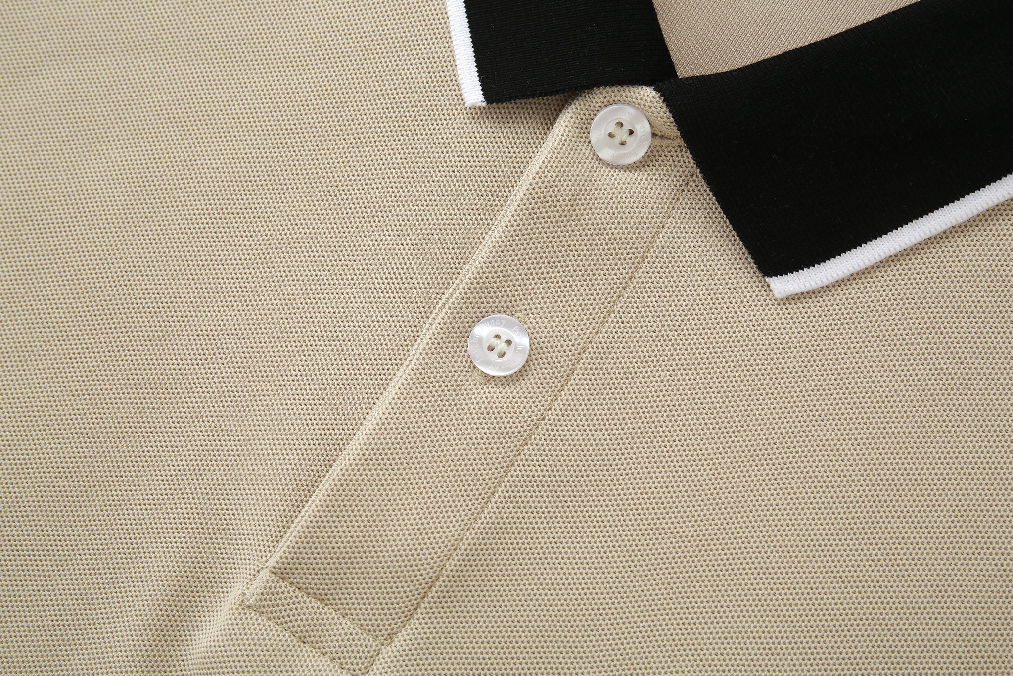 Camiseta 22340# Tipo Polo Khaki Para Hombre