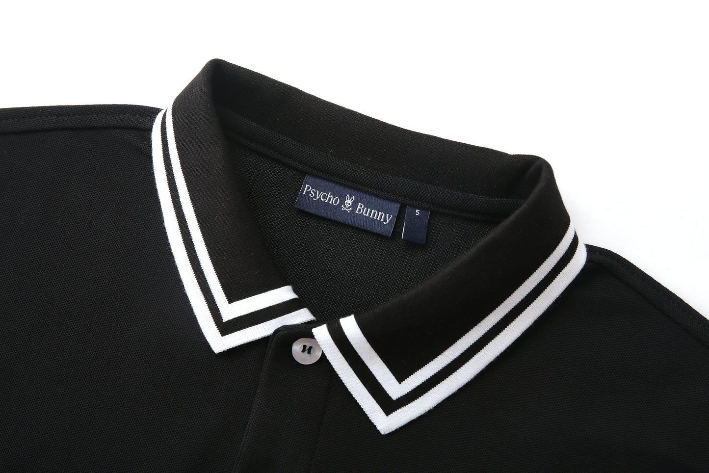 Camiseta 22350 Tipo Polo Negra Para hombre