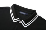 Camiseta 22350 Tipo Polo Negra Para hombre