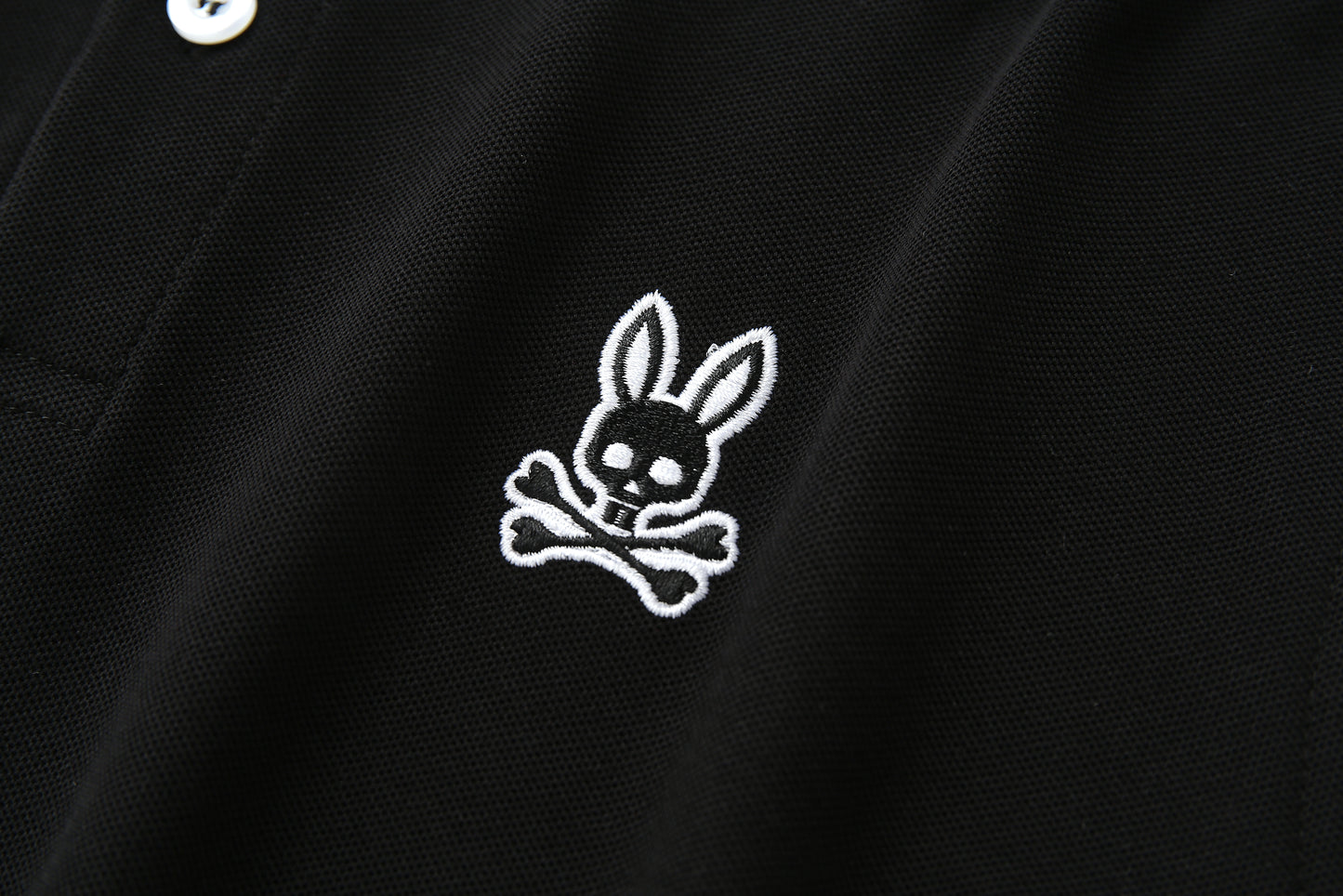 Camiseta 22350 Tipo Polo Negra Para hombre