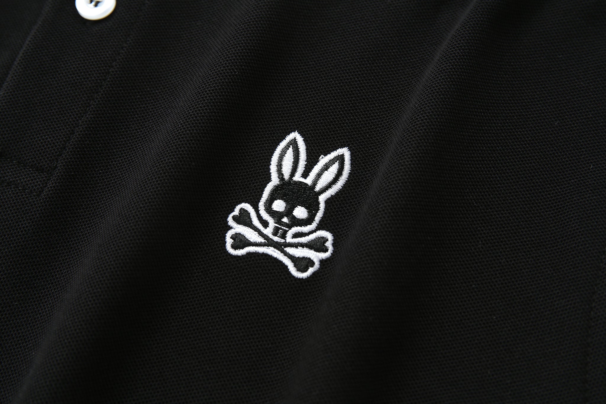 Camiseta 22350 Tipo Polo Negra Para hombre