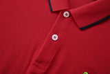 Camiseta 22369# Tipo Polo Roja Para Hombre