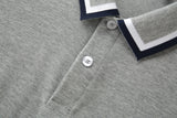 Camiseta 34591# Tipo Polo Gris Para Hombre