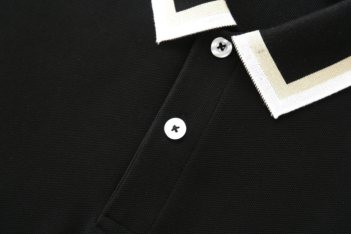 Camiseta 34591# Tipo Polo Negra Para Hombre