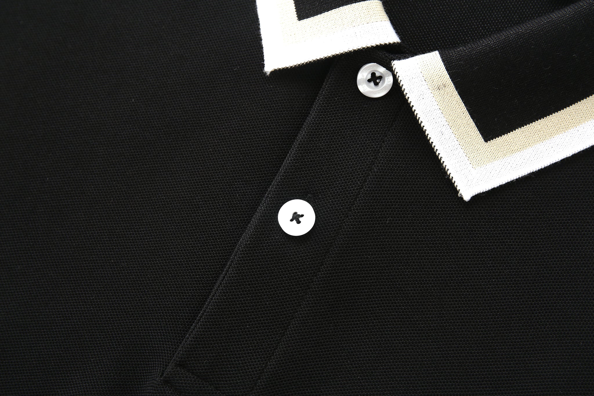 Camiseta 34591# Tipo Polo Negra Para Hombre