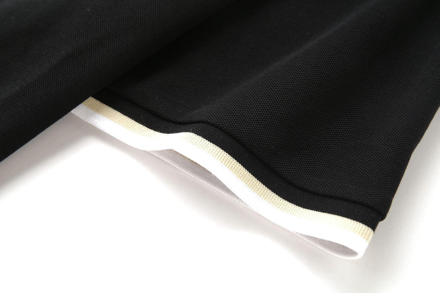 Camiseta 34591# Tipo Polo Negra Para Hombre