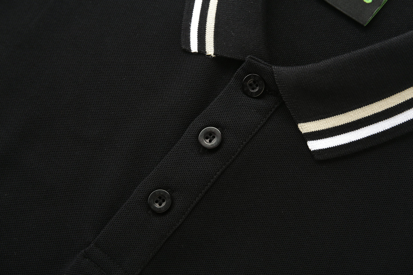 Camiseta 22346# Tipo Polo Negra Para Hombre