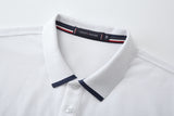 Camiseta 22343# Tipo Polo Blanca Para Hombre