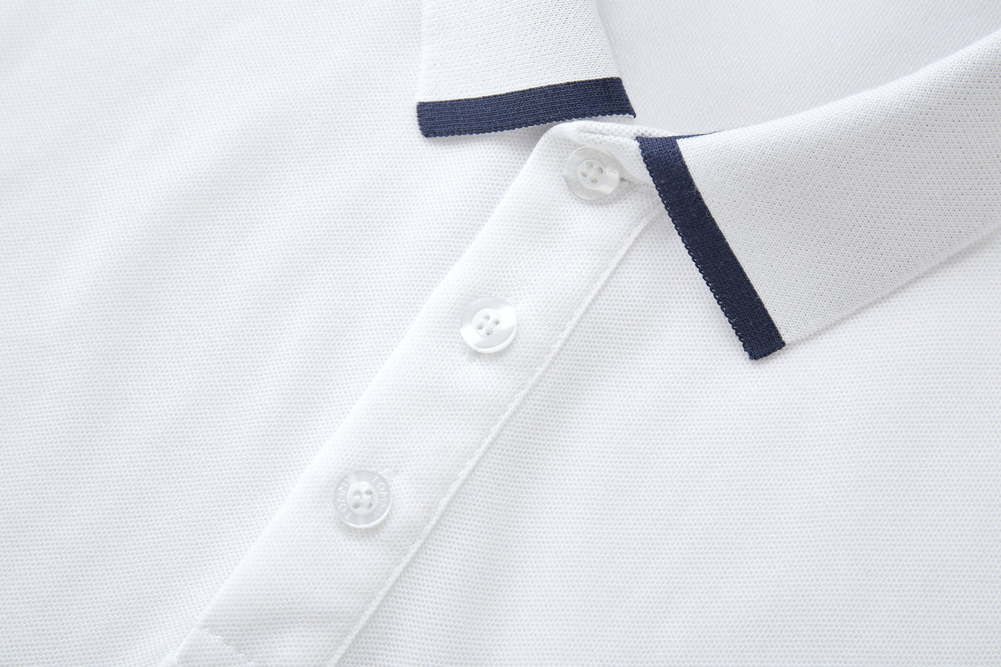 Camiseta 22343# Tipo Polo Blanca Para Hombre