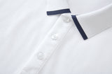 Camiseta 22343# Tipo Polo Blanca Para Hombre