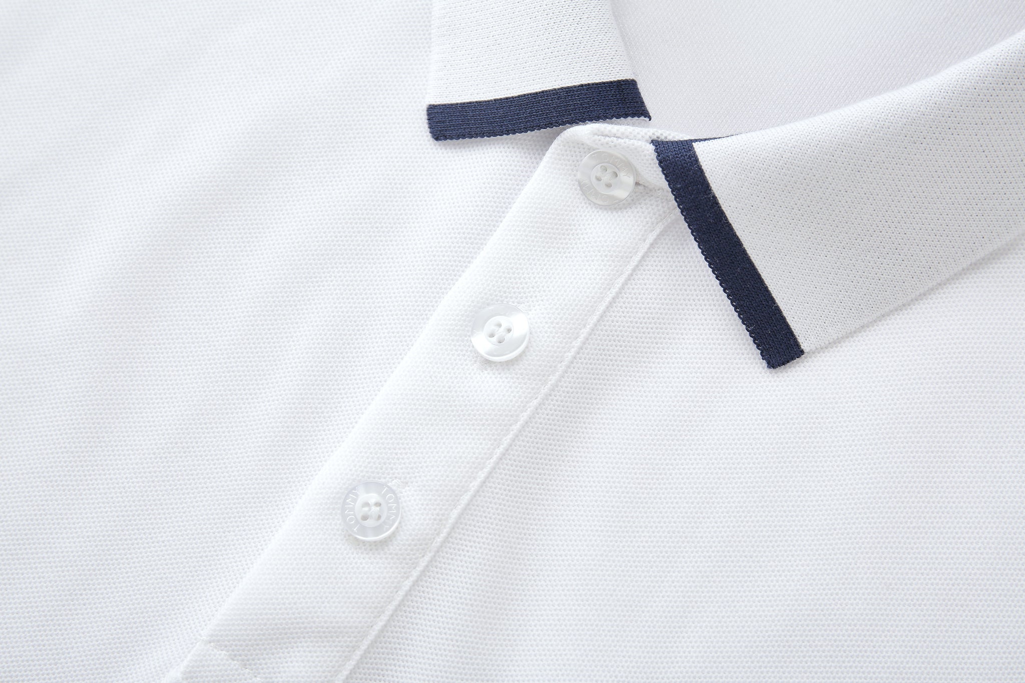 Camiseta 22343# Tipo Polo Blanca Para Hombre