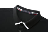 Camiseta 22343# Tipo Polo Negra Para Hombre
