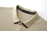 Camiseta 22343# Tipo Polo Khaki Para Hombre