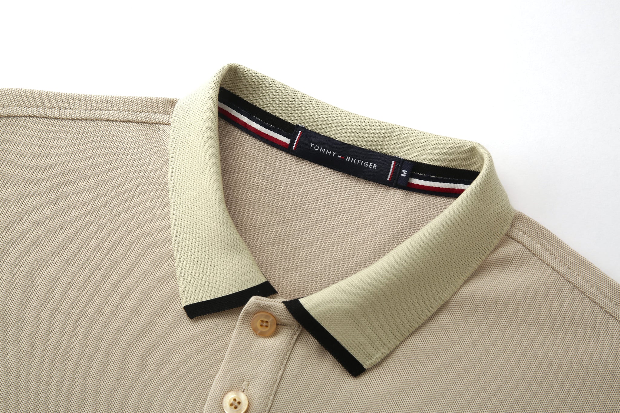 Camiseta 22343# Tipo Polo Khaki Para Hombre