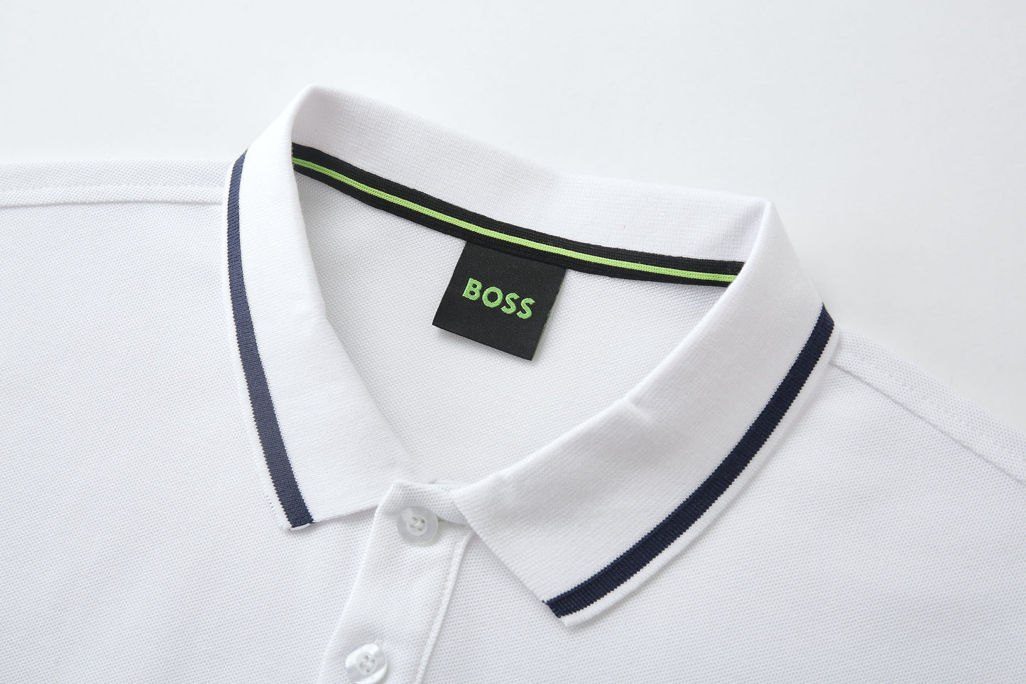 Camiseta 22353# Tipo Polo Blanca Para Hombre