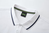 Camiseta 22353# Tipo Polo Blanca Para Hombre