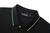Camiseta 22346# Tipo Polo Negra Para hombre