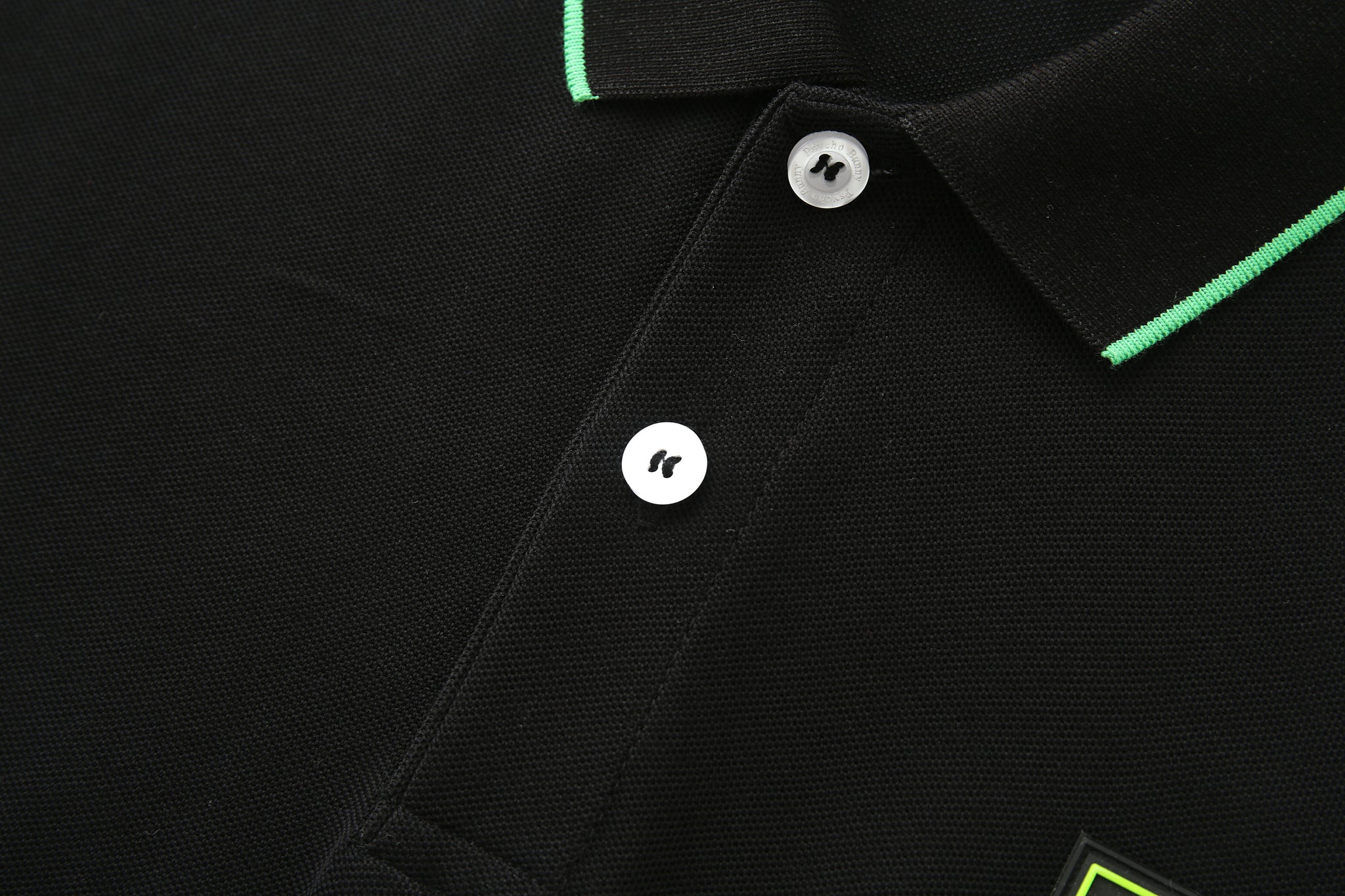 Camiseta 22346# Tipo Polo Negra Para hombre