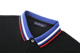 Camiseta 22466# Tipo Polo Negra Para Hombre