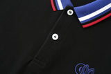 Camiseta 22466# Tipo Polo Negra Para Hombre