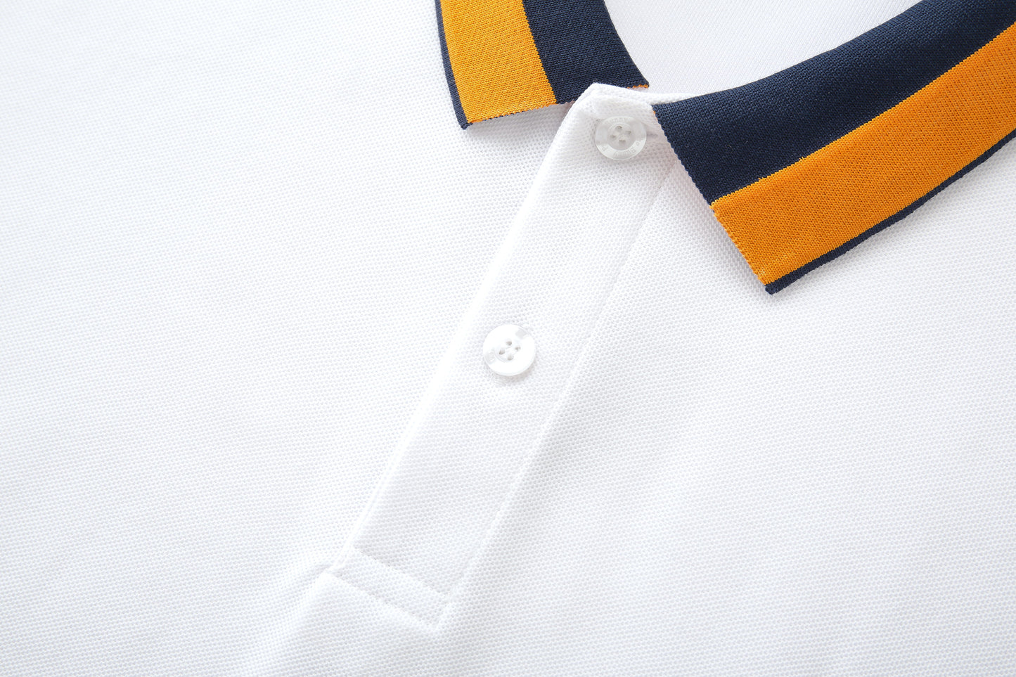 Camiseta 22372# Tipo Polo Blanca Para Hombre