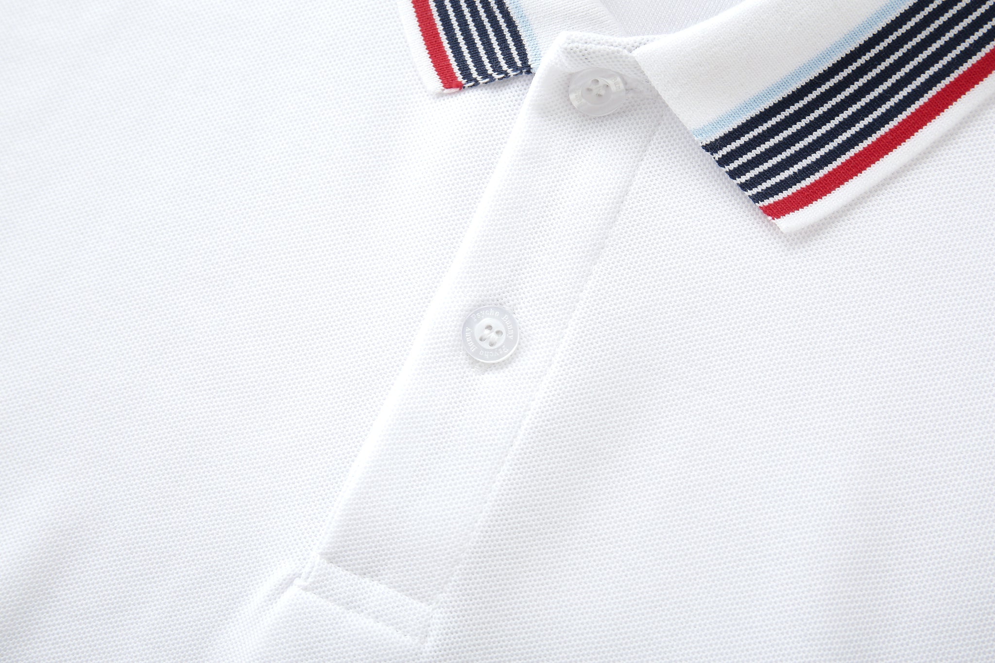 Camiseta 22476# Tipo Polo Blanca Para Hombre