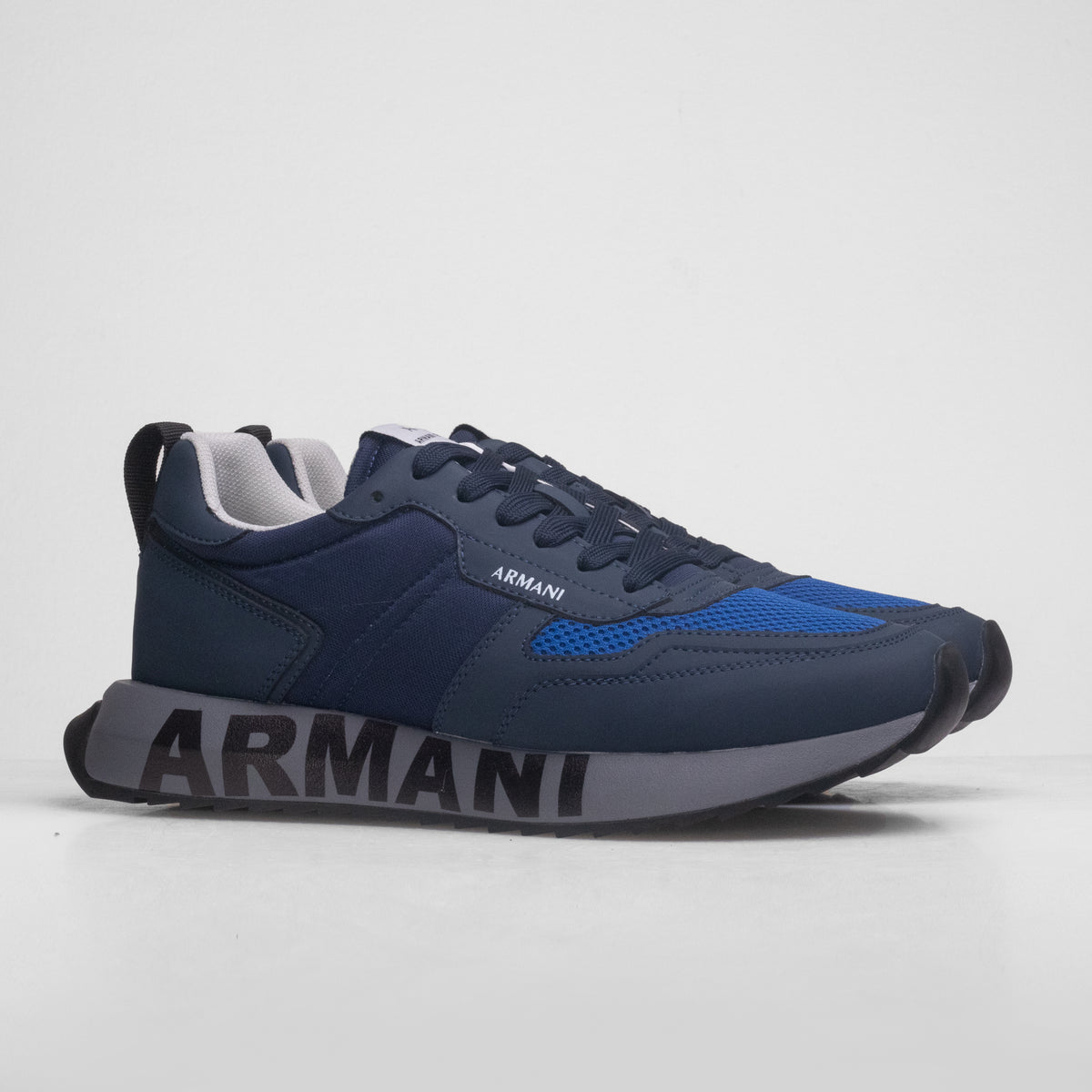ZAPATILLA ARM LEATHER Blue Armani