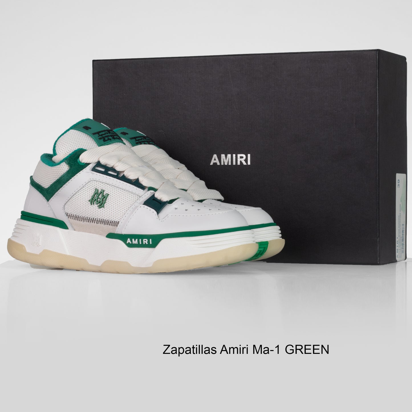 ZAPATILLA AMIRI Ma-1  BLANCO-VERDE