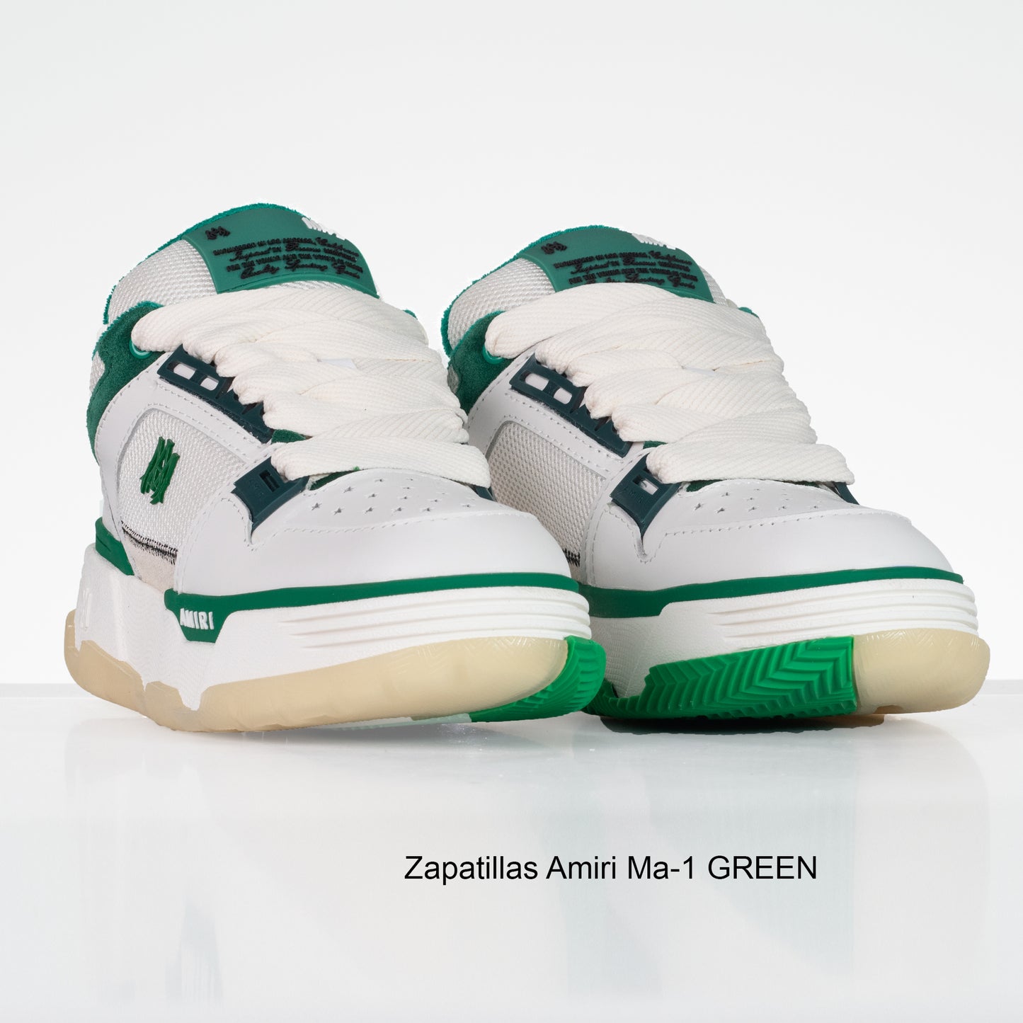 ZAPATILLA AMIRI Ma-1  BLANCO-VERDE