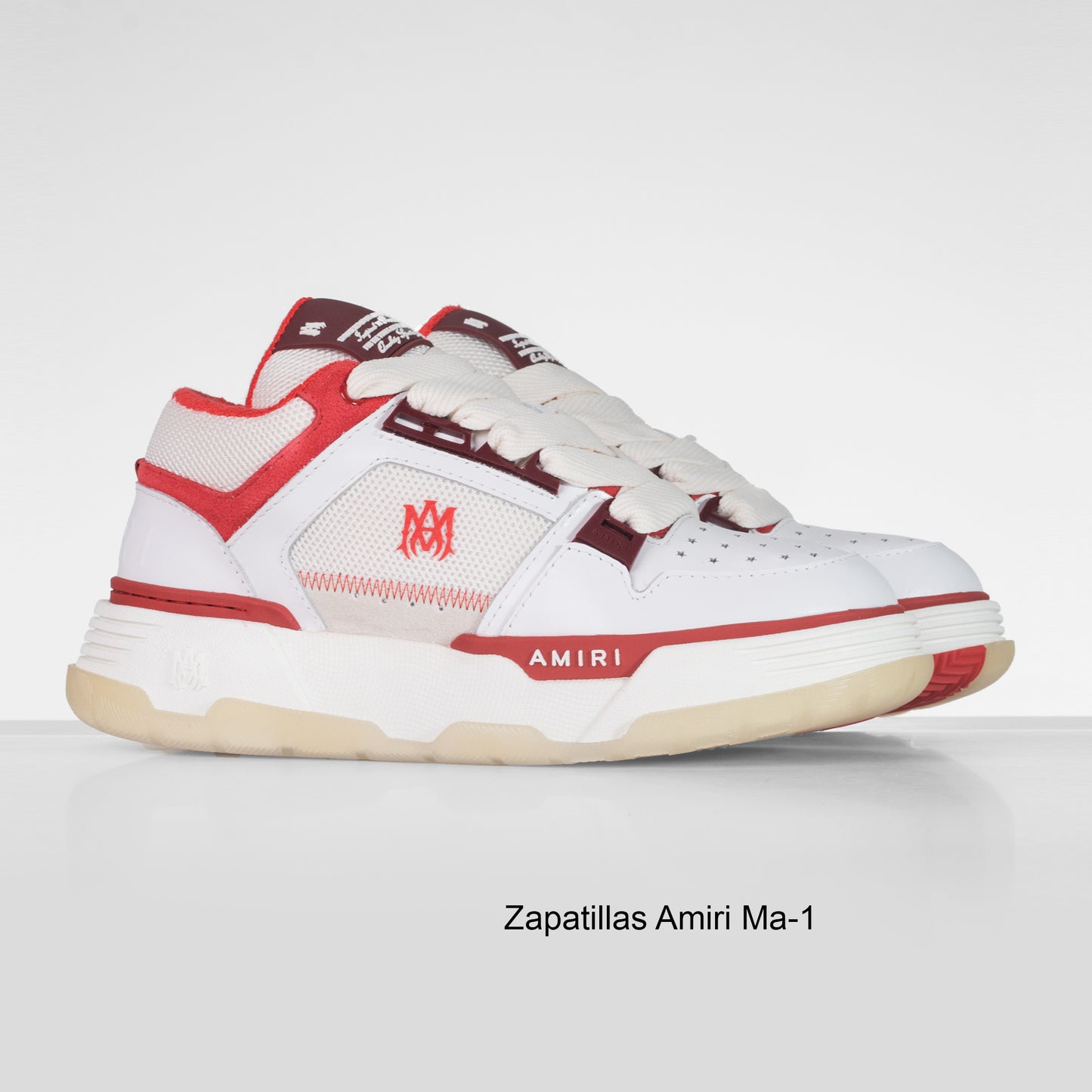ZAPATILLA AMIRI Ma-1  BLANCO-ROJO