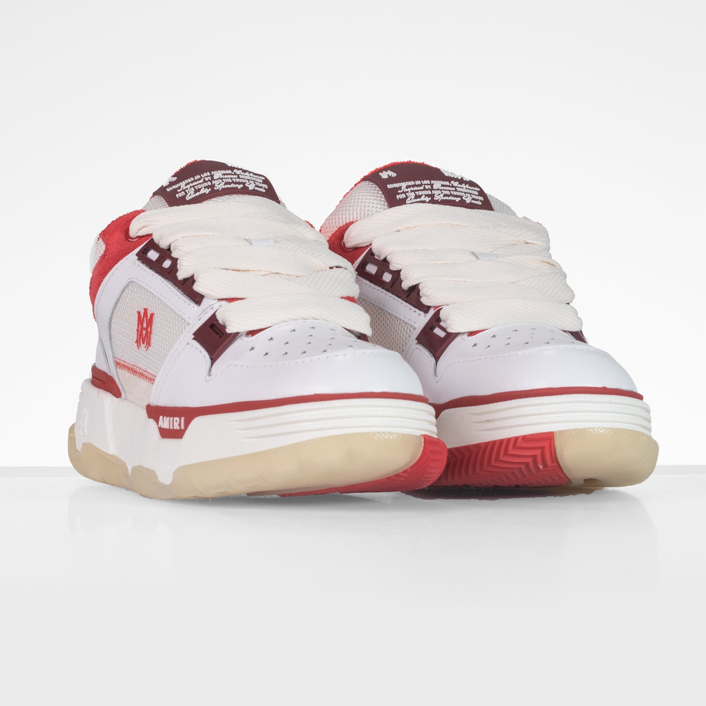 ZAPATILLA AMIRI Ma-1  BLANCO-ROJO