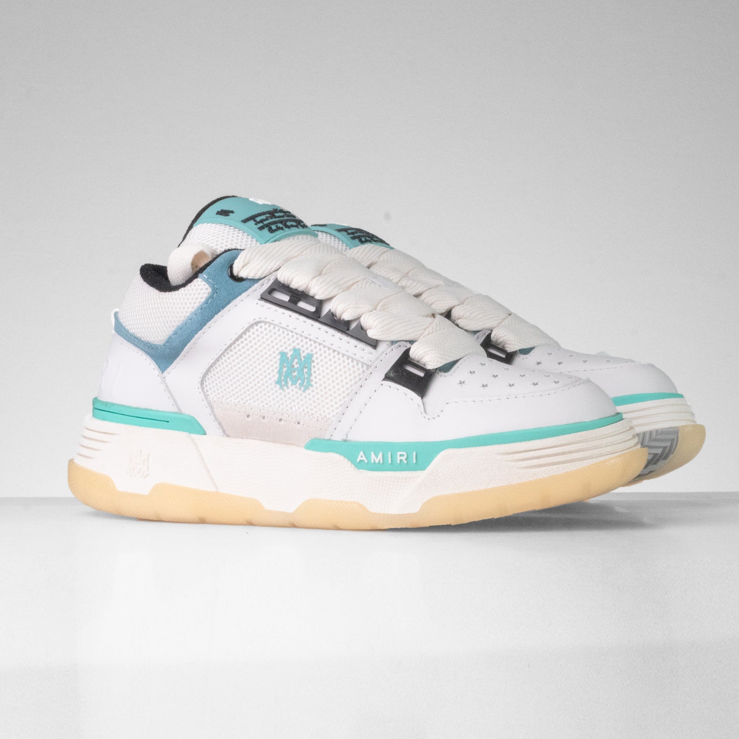 Zapatillas MA-1 Blanco y Turquesa Ref. Amiri