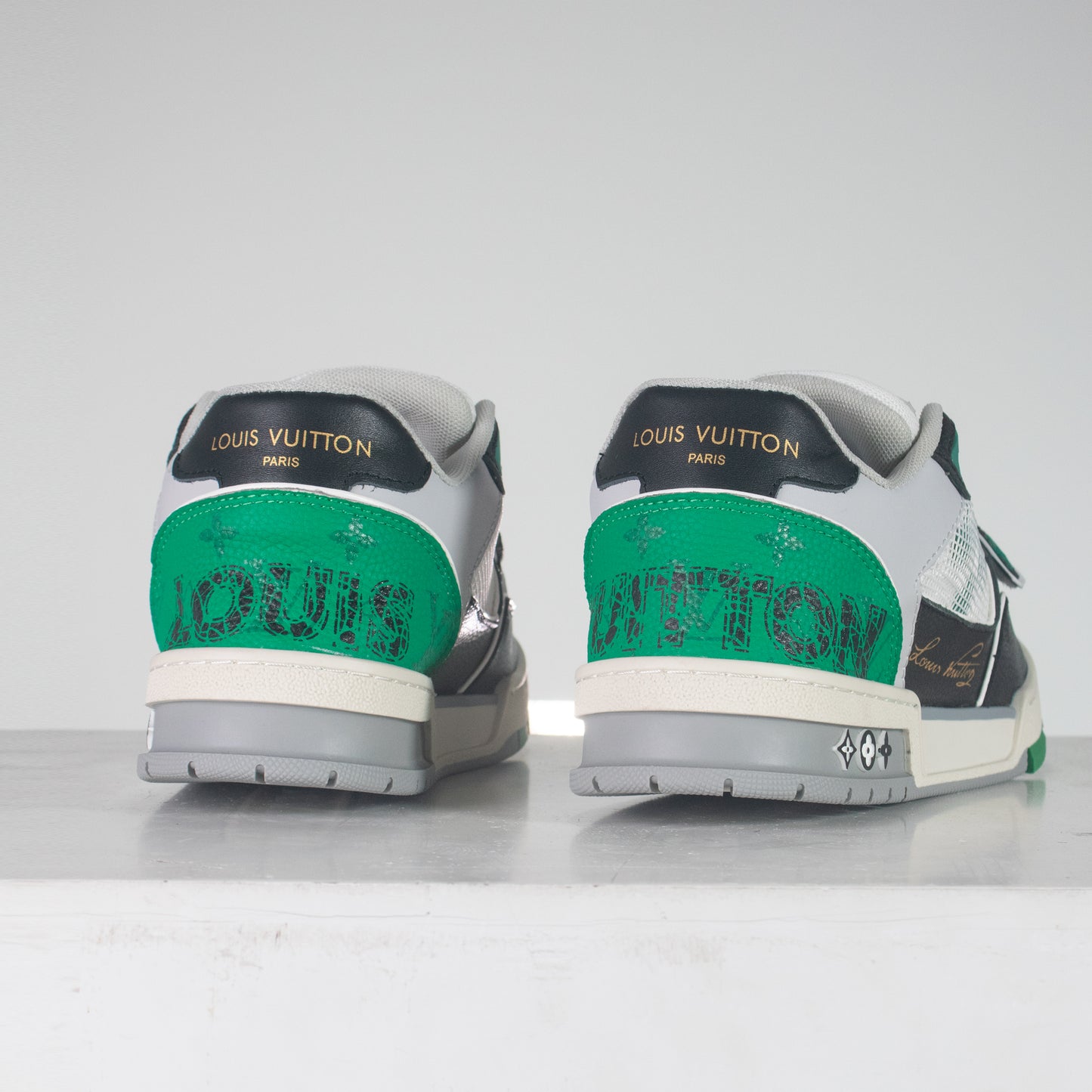 Sneakers LV Trainer Grey/Green