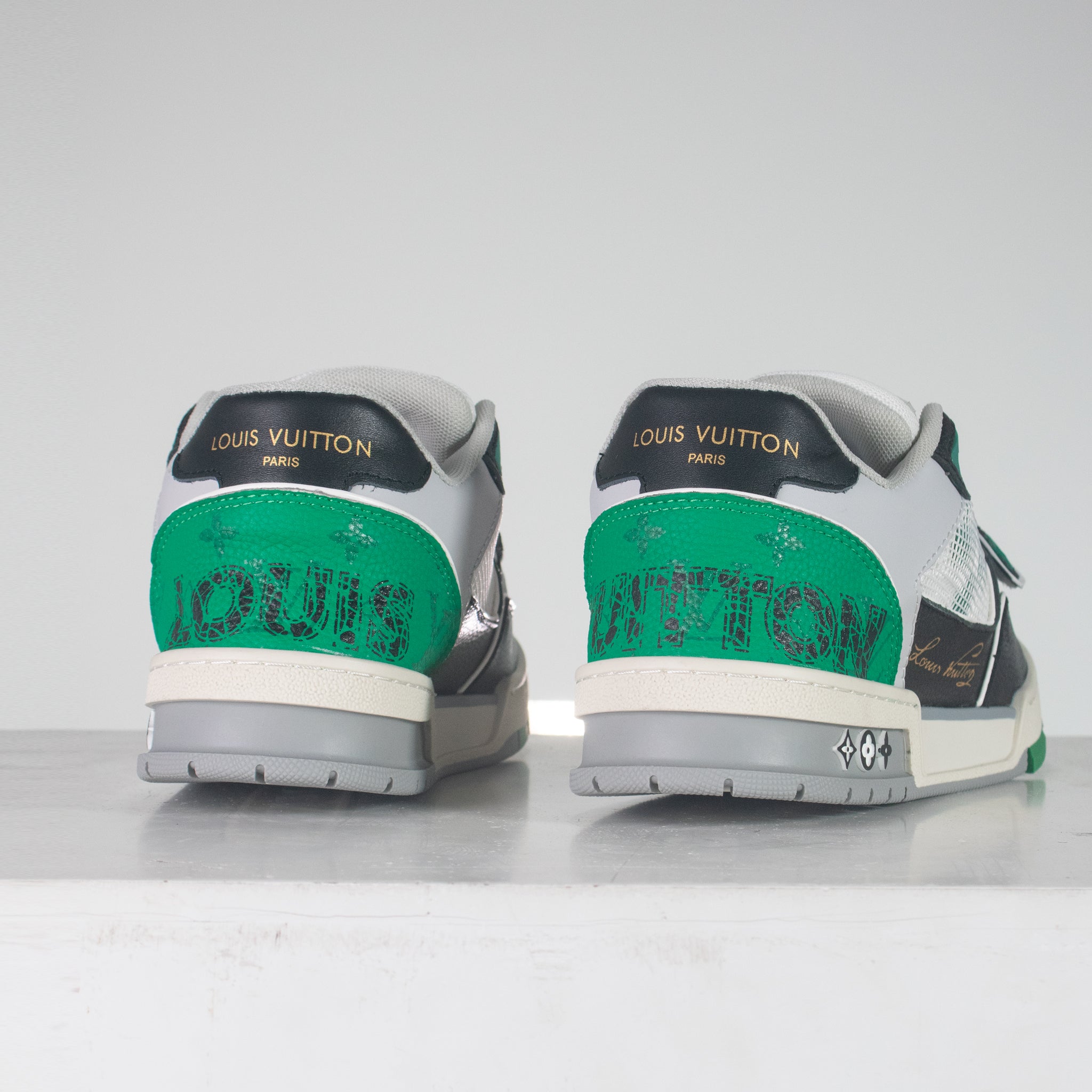 Sneakers LV Trainer Grey/Green